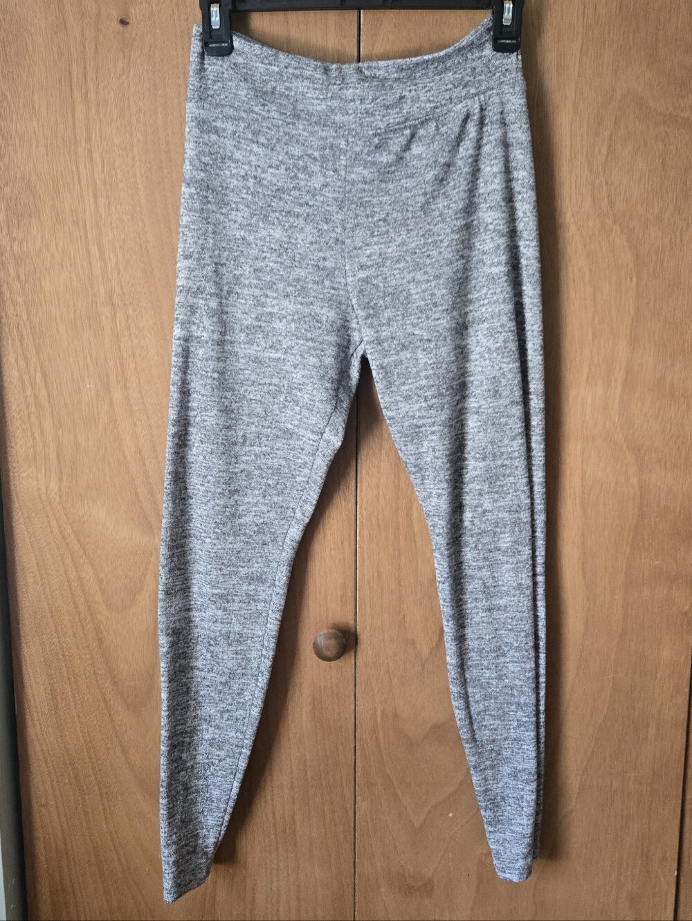 Heather Gray Stretch Knit Leggings